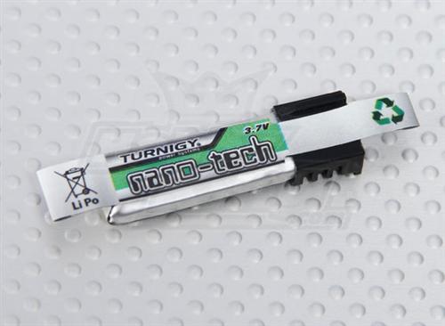 N130.1S.25V1 Turnigy nano-tech 130mah 1S 25C Lipo Pack (Nine Eagles style - T1 Single Rail for 2010+